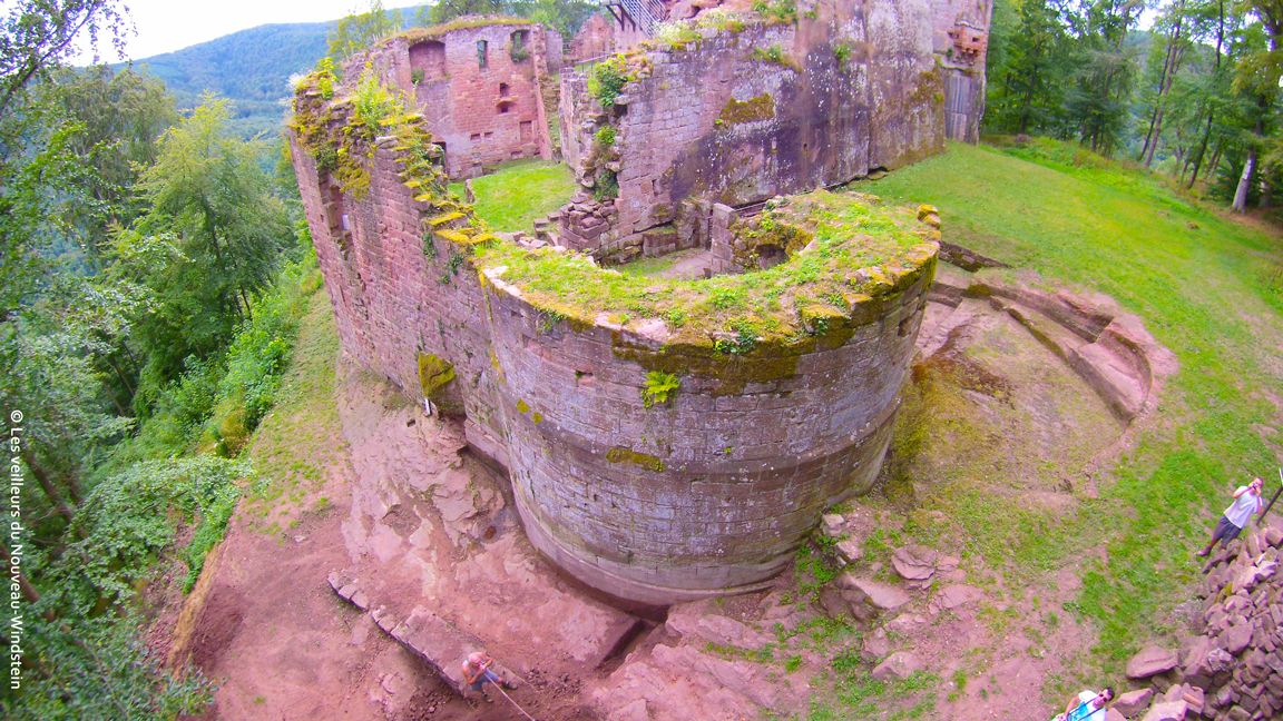 Photos vue aérienne château windstein