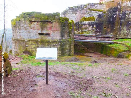 Vue travaux barbacane château nouveau-windstein